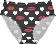 [Peystean] Women's Chic Sexy Girls Fashion Cute Underwear Soft Breathable High Waist Brief Stretchy Hipster Bikini Panties