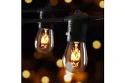 20m LED Festoon String Lights Outdoor Christmas Wedding Waterproof Garden Decor