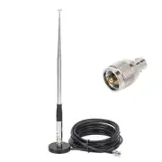 27MHz BNC and PL259 Connector 9-51Inch Telescopic Rod Antenna For CB Radio