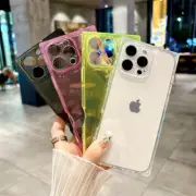 Square Clear TPU Shockproof Case Cover For iPhone 16 15 14 13 12 Pro Max Plus 11