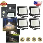 Super Bright 100W LED Flood Lights 11000lm with IP66 Waterproof Design - 4 Pack
