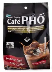 Cafe Pho Instant Iced Milk Coffee 18 Sachets x 24g ( Pack of 24 )~Exp 5/28/2026