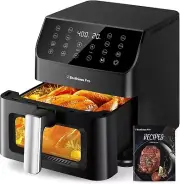 Beelicious® 5.8QT Large Air Fryer, 12-in-1 Digital Airfryer with Clear Window, 4