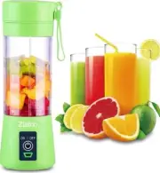 Zlatno Green Portable Blender, USB rechargeable, 380 ml