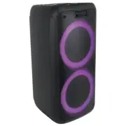 Norcent Dual 6.5" Portable Party Bluetooth Speaker with Sound-Activated Lights