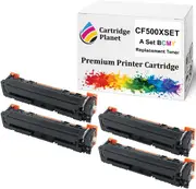 a Set BCMY Compatible Toner Cartridge Replacement for HP 202X CF500X CF501X CF503X CF502X (3,200/2,500 (B/CMY) pages) for HP Color LaserJet Pro M254dw Pro M254nw M280nw M281fdn M281fdw
