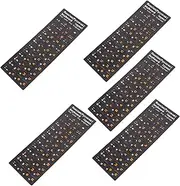 WATIIFUFU 5 Sheets Russian Keyboard Stickers of Matte Replacement Labels for Computer Accessories Easy Application Durable Design Enhanced Typing Experience Compatible with All Major Brands