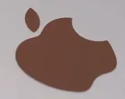 Brown Color Changer Logo Overlay for the new Apple Retina 12" Macbook Sticker