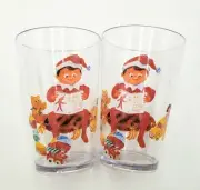 2 Pottery Barn Elf On Shelf Story 6 Oz Drinking Glass Cups Plastic Holiday Toys