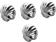 Healeved 4pcs Stainless Steel Soap Bar Odor Removing Soap for Cooking Home Use Metal Soap for Hands Portable Steel Soap Bar