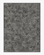 275' x 365' | Machine Washable Runner Rug | Kid & Pet Friendly | Indoor Rug | Balancing Act Black Rug by Keith Haring | Ruggable