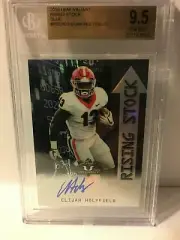 2019 Leaf Valiant Rising Stock Blue #RSEH2 Elijah Holyfield BGS 9.5 Auto