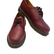 Dr Martens Classic 1461 Cherry Red Oxblood Oxford Shoes Mens 8 Womens 9 NEW
