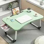 Laptop Desk Table,Folding Table On Bed,Portable Laptop Bed Tray Table,Lap Desk with Cup Holder for Writing/Reading,Perfect for 11-17 Inch Laptops,Black