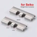 SEIKO 2 件裝錶鍊連接器適用於精工 SKX007 SKX009 SKX013 金屬實心直端錶帶適配器,適用於 JU