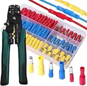 aikoolwer Bullet Wire Connectors Kit Crimper Crimping Tool 22-10 AWG Insulated Male Female Waterproof Automotive Electrical Copper Crimp Terminal