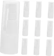 50ml Bottle Set Cap 10pcs White Refillable Perfume Bottles Fine Mist Atomizer