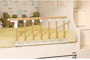 Foldable Elderly Bed Guard Rails Aluminum Alloy Portable Railing Adults Assist Handle Handicap Bed Railing Hospital Metal Grip Bumper Bar (Color : 12cm, Size : 97cm×40cm)