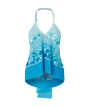 sequin-embellished top IT40 Blue