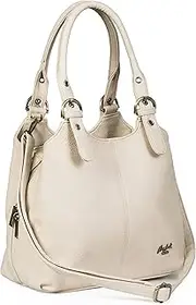 [Mabel London] Womens Multiple Pockets Handbag - Medium Size Multi Compartments Bag with a Long Shoulder Strap - AMELIA