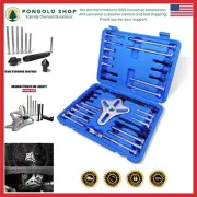 46-Piece Harmonic Balancer Puller Set with Heavy-Duty Case for Auto Repairs
