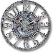 CHQUAN Orologio da parete in resina impermeabile con Colore rame esterno soggiorno Camera da letto Studio ufficio retrò