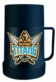 Gold Coast Titans NRL Plastic Drink Thermos Flask
