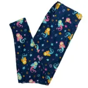 OS LuLaRoe Leggings ~ MERMAIDS & STARFISH PATTERN ~ Sizes 2-10, ONE SIZE