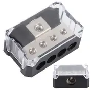 2 Pack 4 Way Power Distribution Block Connecting Block for Car Amplifier Audio Splitter