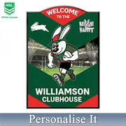 NRL South Sydney Rabbitohs Personalised Welcome Sign