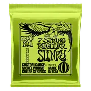 Ernie Ball 2621 7 String Electric Guitar Strings Regular Slinky 10-56