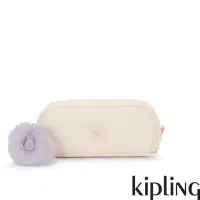 在飛比找momo購物網優惠-【KIPLING官方旗艦館】香檳裸粉色多夾層拉鍊收納包-GI