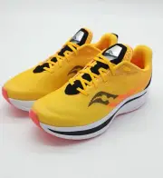Saucony Boy's Endorphin KDZ Big Kid School Running Shoes Vizi/Gold Size 4