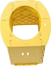 KOCKSHION Portable Toilet Folding Toilet Seat Portable Toilet for Camping Travel Potty Emergency Potty Car Toilet Potty Training Toilet Seat Portable Foldable Toilet Pp Yellow