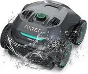 [AIPER] Pool Cleaner Robot, Pool Waterline Cleaning Vacuum with Quad-Motor System and Smart WavePath Navigation, Suitable for 150㎡ In-Ground Pool with 150 Mins Lasting