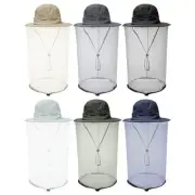 Mosquito Head Face Net Sun Hat Anti Bug Fly Bee Insect Fishing Hiking Mesh Cap