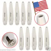 10PCS USA Dental Ultrasonic Piezo Scaler Handpiece for DTE SATELEC Tips SANDENT
