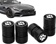Stem Caps Set Car Tire Valve Covers | 4 Dog Paw Shape Dust Proof Valve Stem Caps Perfect For Motorbikes Trucks Bikes And Bicycles Offering Stylish Protection Against Dust And Dirt For Tire Va