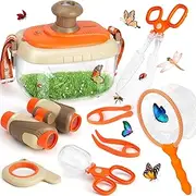 AuntyFey Bug Cathcer Kit For Kids, Bug Catching Kit for Kids with Bug Cage, Bug Box, Bug Net, Insert Catcher, Kid Binoculars, Magnifying Glass, Critter Keeper, Outdoor Explorer Kit for Kid 3 4 5 6 7 8