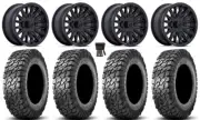 MSA Creed 15" Wheels Black 30" Predator Tires Polaris RZR XP 1000 / PRO XP