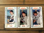 1983' KELLOGGS (3) CARD LOT BARKER, THORNTON, HARRAH CLEVELAND INDIANS LEGENDS