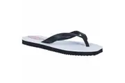 2 x Mens Original Double Plug Thongs Sandals Shoes Black White Flip Flops