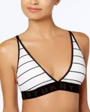 NWT DKNY Seamless Litewear Rib Bralette Size Medium Women's DK4026