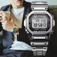 在飛比找momo購物網優惠-【CASIO 卡西歐】G-SHOCK 全金屬太陽能智慧藍牙電