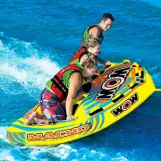 Wow Watersports Macho 3 Person Inflatable Towable Water Ski Tube