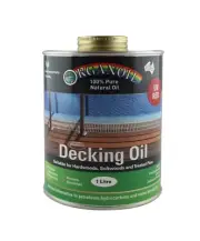 Organoil Exterior Timber Decking Oil UV RED 1Lt Outdoor timber Natural Organ Oil