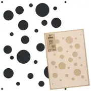 Reusable PLASTIC Wall STENCIL Template // 17.7"x25.6" or 25.6"x37.4" // DOTS