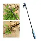 Manual Garden Hoe Loose Soil Weeding Rake Pulling Grass Tool Weeders Garden