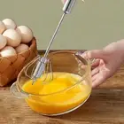 Stainless Steel Egg Milk Beater Tool Semi-automatic Whisk Mixer Cooking S/M/L
