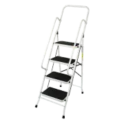 Foldable Non Slip 4 Step Steel Ladder